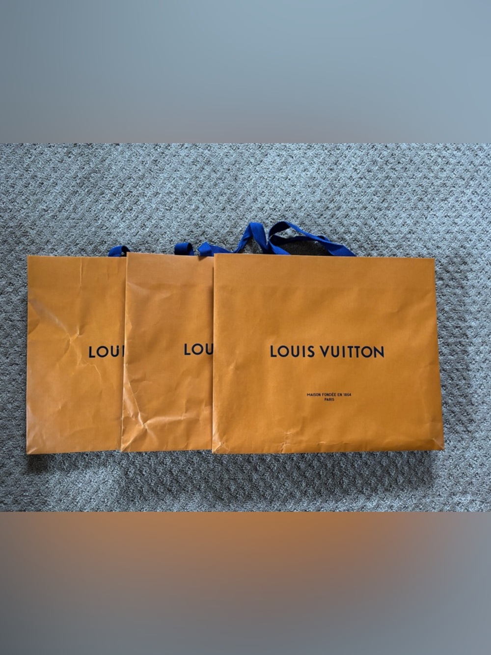 Louis Vuitton Set of 3 Large Gift Bags 13.5” x 15.5”